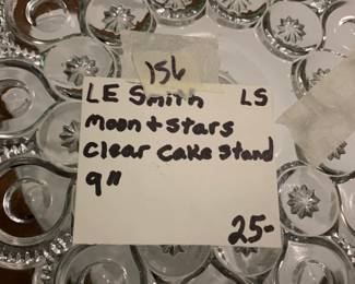  #156	le smith moon & star 9" cake stand 	 $25.00 