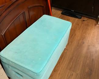 #78	Powder Blue Stool Storage Stool - 32x16x18	 $30.00 