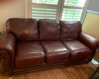 #15	Lane Leather Sofa (as is leather) - 86" Long	 $175.00 