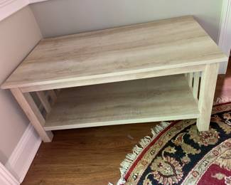 #140	White washed look Coffee Table - 40x22x18	 $30.00 