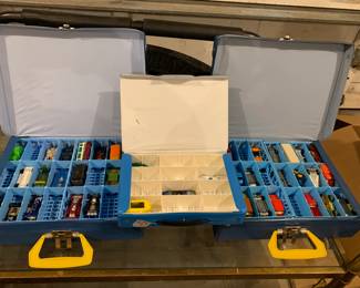 #187	3 Hot Wheels Matchbox Car Carrying Cases w/ Cars	 $35.00 
