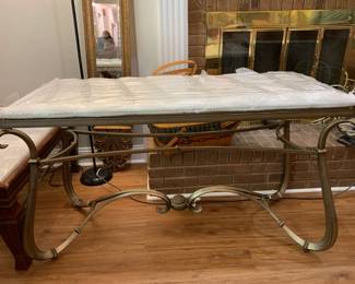 #25	Metal/Glass top sofa Table - 52x22x31	 $125.00 