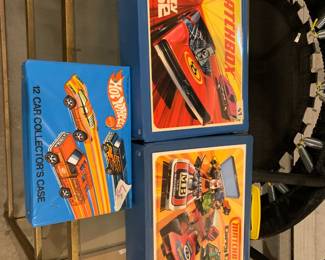 #187	3 Hot Wheels Matchbox Car Carrying Cases w/ Cars	 $35.00 