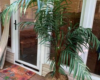 #150	Faux Palm Tree in a basket	 $20.00 