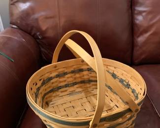 #68	Longaberger Holiday Traditions Fruit Basket - double handle	 $20.00 