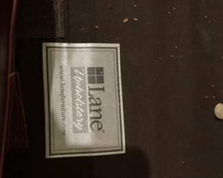 #17	Lane Leather Club Chair w/ottoman (as is leather)	 $100.00 