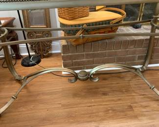 #25	Metal/Glass top sofa Table - 52x22x31	 $125.00 