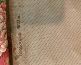 #10	brookwood slip cover yellow sofa with loose back cushion 91 long as is finish	 $20.00 