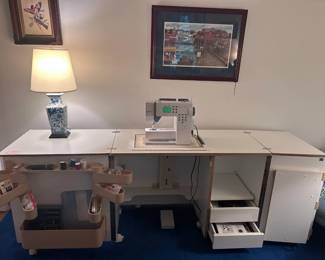 Functional worktable to house Bernina 