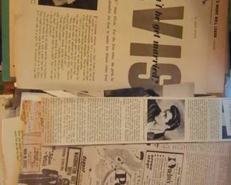 Vintage Elvis Presley and James Dean Memorabilia Scrapbook with Autographed Photo second image