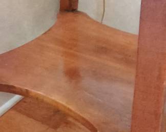 MidCentury Modern Style Side Table with Lower Shelf second image