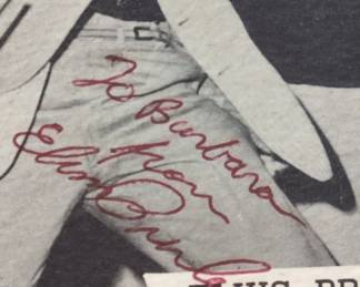 Vintage Elvis Presley and James Dean Memorabilia Scrapbook with Autographed Photo sixth image
