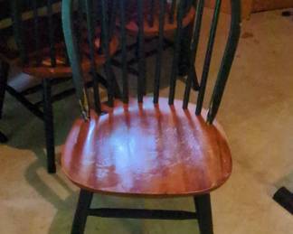 Windsor Style Dining Chairs and Table Set fourth image