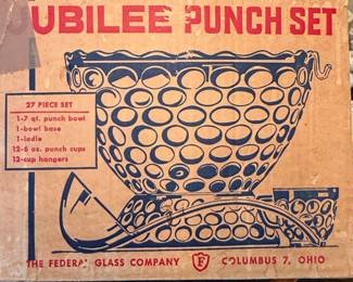 Federal Glass Company Jubilee Punch Set fourth image