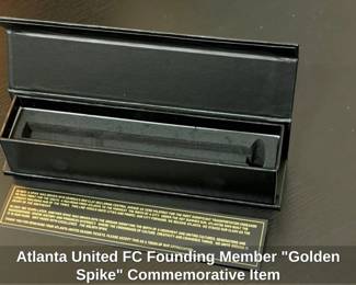 Atlanta United FC Founding Member Golden Spike Commemorative Item