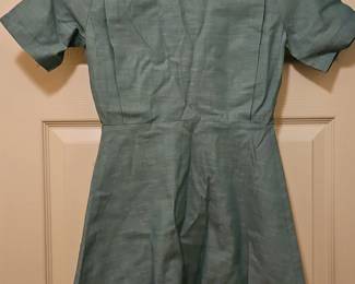 Vintage Girl Scout Uniform Dress with Hat and Pins second image