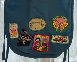 Vintage Daisy Girl Scout Tunic Apron Vest with Patches third image