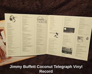 Jimmy Buffett Coconut Telegraph Vinyl Record third image