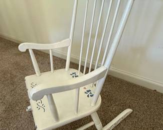 HandPainted Childrens Rocking Chair