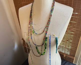 Assorted MultiStrand Beaded Necklaces Lot