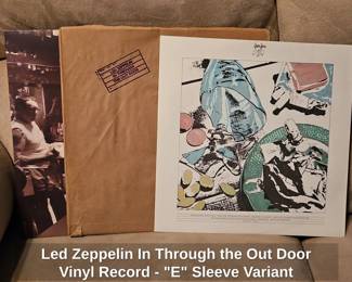 Led Zeppelin In Through the Out Door Vinyl Record  E Sleeve Variant third image
