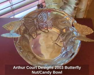 Arthur Court Designs Butterfly Nut or Candy Bowl second image