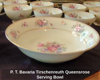 P. T. Bavaria Tirschenreuth Queensrose Serving Bowl second image
