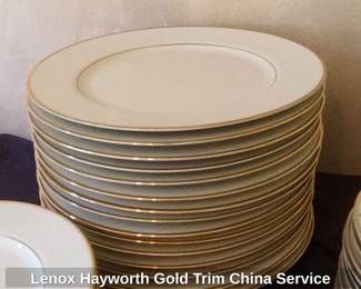 Lenox Hayworth Gold Trim China Service second image