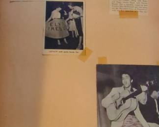 Vintage Elvis Presley and James Dean Memorabilia Scrapbook with Autographed Photo fourth image