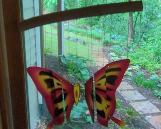 Handmade Metal Butterfly Mobile