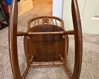 Childrens Oak Windsor Rocking Chair third image