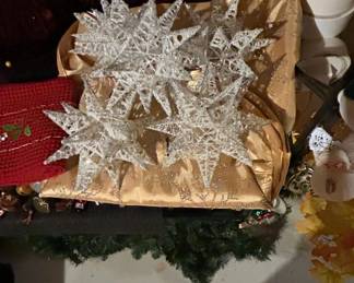 Set of Glittering Star Ornaments