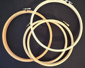 Set of Wooden Embroidery Hoops