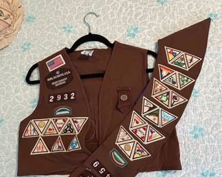 Girl Scout Uniform Vest and Sash
