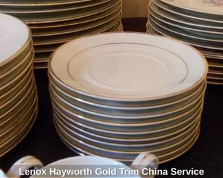 Lenox Hayworth Gold Trim China Service fourth image