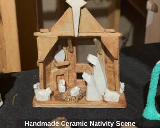 Handmade Ceramic Nativity Scene