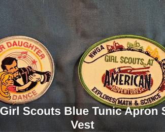 Daisy Girl Scouts Blue Tunic Apron Smock Vest third image