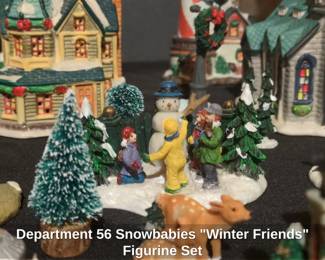 Department Snowbabies Winter Friends Figurine Set