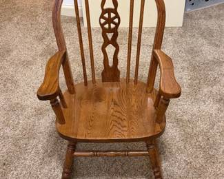Childrens Oak Windsor Rocking Chair