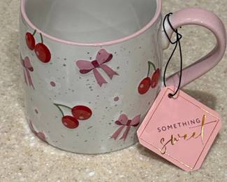 Cherry and Bow Coquette Ceramic Mug