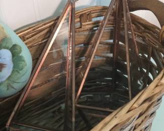 Copper Geometric Terrarium Lanterns