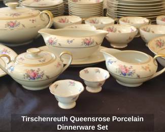 Tirschenreuth Queensrose Porcelain Dinnerware Set fourth image