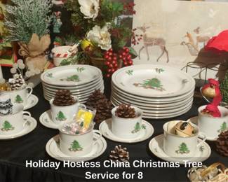 Holiday Hostess China Christmas Tree Service for