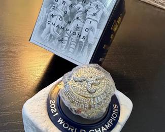 Atlanta Braves World Series Champions Commemorative Ring with Display Base and Box second image