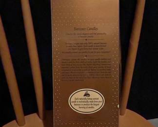 Beestux Designs Natural Beeswax Holly  Berry Twisted Candles second image