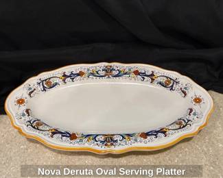 Nova Deruta Oval Serving Platter