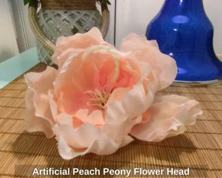Artificial Peach Peony Flower Head