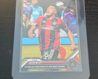 Caleb Wiley Topps NOW Atlanta United Soccer Card 