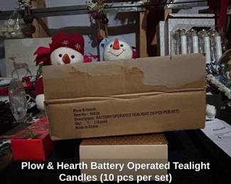 Plow  Hearth Battery Operated Tealight Candles  pcs per set third image
