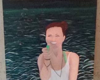 Portrait of a Woman with a Water Gun